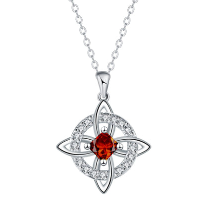 🌸LAST DAY-Buy 1 Get 1 Free ✨Mystical Birthstone Witches Knot Necklace – Natural Crystal🔮💞Protect Your Loved Ones