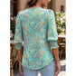 ☀️Summer Hot Sale 50% OFF🌼Blouses for Women Dressy Casual 3/4 Length Sleeve Tops with Smocked Cuffs