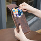 ⏳🏆LAST DAY SALE: ￡6.99!! ⚡Big Discount | Waist Belt Cell Phone Pouch 📱 Multi-Pocket Leather Holster with Card Holder
