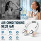 ⏰Last Day Special Price ￡10.99!!🍃Neck Air Conditioner Fan – Ultra‑quiet, 360° rotating, 3 speeds. Hands‑free cooling, long battery. Summer essential! 😎🌬️