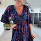 ✨2025 New Products Hot Sale-49% OFF💃🐆Leopard Shirred Waist Dress