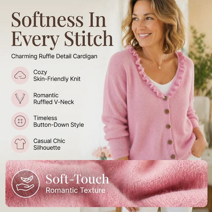 ⌛Limited Time 50% Off! - Women's Ruffle Collar Knit Cardigan