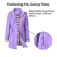 💖2026 HOT SALE 50% OFF🧥Women's Solid Color Drawstring Zip Up Hooded Trench Coat🍃