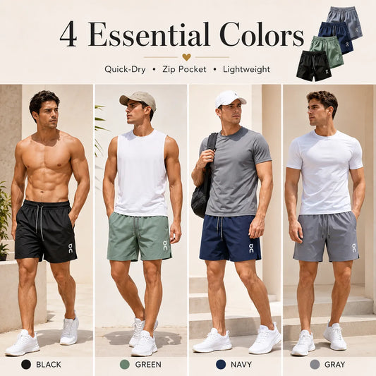 ⚡ | Lightweight Cooling Gym Shorts - 4-Piece Multi-Pack