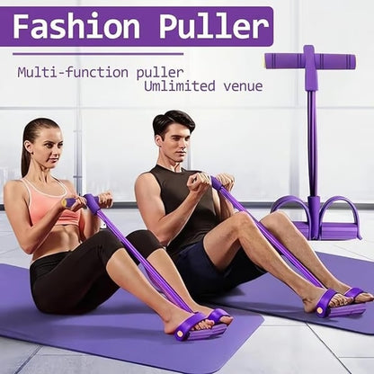 🏆Last Day Special Price £6.99!!⚡8-Tube Pedal Resistance Device 💪 Portable Home Workout Fitness Equipment