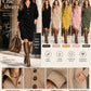 🌸Hot Sale 50% OFF💖Women's Ribbed Knit Sweater Dress with Lapel Collar