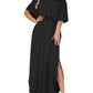 ⏰2026 Summer Hot Sale 50% OFF💃Women's Off The Shoulder Dress Wedding Guest Dress Summer Casual Long Ruffle Party Side Split Beach Maxi Dresses with Pockets