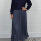 🔥Hot sale 49%OFF🔥Women's solid color Long Sleeve Jumper & Pleated Bottom Dress