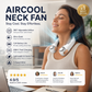 ⏰Last Day Special Price ￡10.99!!🍃Neck Air Conditioner Fan – Ultra‑quiet, 360° rotating, 3 speeds. Hands‑free cooling, long battery. Summer essential! 😎🌬️