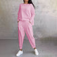 Fashion, Casual ✨Long sleeve round neck and pants 2-piece set