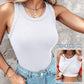 💖LAST DAY SPECIAL PRICE: ￡11.99!!💖Ribbed Stretchy Tank Top with Shelf Bra