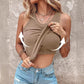 💖Last Day Special Price ￡13.99!!💖Ribbed Stretchy Tank Top with Shelf Bra