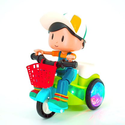 Stunt Tricycle for Kids: Music, Lights, 360° Rotation