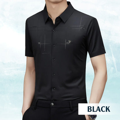 Men's Business Short-Sleeved Stretch Shirt