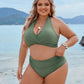 💕Last Day Special Price £12.99!!💥-👙Tummy Control Bathing Suits Modest High Waisted Bikini Sets