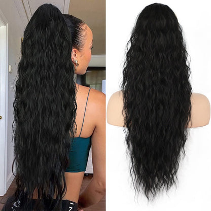 💥Hot Sale🍃Curly Wavy Frizzy Hair Extension with Ponytail（69% OFF）