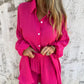 Summer hot sale 60%OFF✨Women's Casual Long Sleeve Shirt & Shorts Two-Piece Set