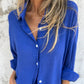 Summer hot sale 60%OFF✨Women's Casual Long Sleeve Shirt & Shorts Two-Piece Set
