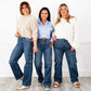 🎉Limited Sale🎉High Rise Cargo Wide-Leg Stretch Jeans for Women