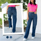 🎉Limited Sale🎉High Rise Cargo Wide-Leg Stretch Jeans for Women