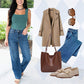 🎉Limited Sale🎉High Rise Cargo Wide-Leg Stretch Jeans for Women