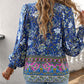 💖Limited time 49% OFF💖Women's Fashion Printed v-Neck Long Sleeve Shirt