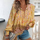 💖Limited time 49% OFF💖Women's Fashion Printed v-Neck Long Sleeve Shirt