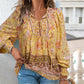 💖Limited time 49% OFF💖Women's Fashion Printed v-Neck Long Sleeve Shirt