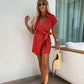 Waist Tied V-Neck Jumpsuit