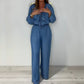 💙LAST DAY SALE 70% OFF🥰Women's Tiered Long-Sleeve Tops ＆ Wide-Leg Pants Set