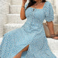 💗Summer Specials-49% OFF💗Plus-size Short Sleeve Split Floral Print Dress