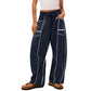 ⏳Time-limited Special⏰Women's Casual Loose Drawstring Wide-Leg Pants👖