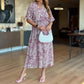 💐New Arrival 50% OFF💖 Women's Elegant V-Neck Half-Sleeve Maxi Dress