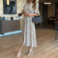 💐New Arrival 50% OFF💖 Women's Elegant V-Neck Half-Sleeve Maxi Dress