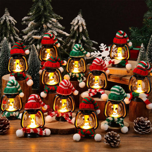 🎄Christmas Sale 49% OFF⛄ Snowman Lantern with Hats and Scarves