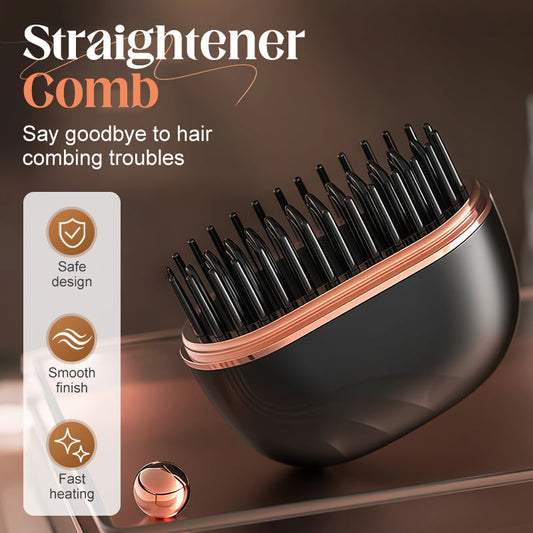 Mini Cordless Hair Straightener Comb