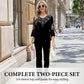 Women's Velvet Rhinestone Top & Pants Set