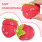 ⏳Buy 1 Get 1 Free💥Heat-Free Curlers in Strawberry Shape with Mushroom Design – Set of 6 Pieces