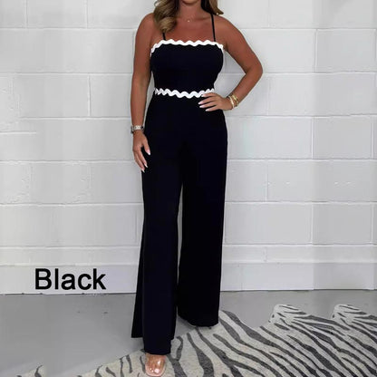🔥50% off🔥Women’s Elegant Sling Jumpsuit with Built-in Bra