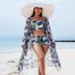 Women's Tropical 3-Piece Bikini Set 