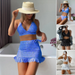 Women's 3-Piece Printed Bikini Swimsuit Set