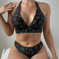 Women's 3-Piece Printed Bikini Swimsuit Set