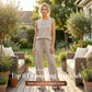 Women's Sleeveless Top & Drawstring Pants Set