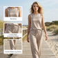Women's Sleeveless Top & Drawstring Pants Set