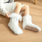 📢📢12.99 Buy 1 Get 1 Free!!!💗LAST DAY SALE 50% OFF⚡50K+ SOLD💕Women's Plush Slippers Socks Floor Socks Winter Home Indoor Thickened Fleece-Lined Anti-Slip Adult Women's Plush Snow Socks Shoe Covers