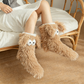 📢📢12.99 Buy 1 Get 1 Free!!!💗LAST DAY SALE 50% OFF⚡50K+ SOLD💕Women's Plush Slippers Socks Floor Socks Winter Home Indoor Thickened Fleece-Lined Anti-Slip Adult Women's Plush Snow Socks Shoe Covers