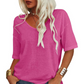🌸LAST DAY SPECIAL PRICE £9.99 !!🌸Women's Casual V-Neck Short Sleeve T-Shirt