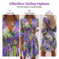 🎁2026 New Arrivals 50% OFF - Free Shipping💥Women's Floral V-Neck Ruffle Hem A-Line Dress💐👗
