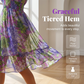 🎁2026 New Arrivals 50% OFF - Free Shipping💥Women's Floral V-Neck Ruffle Hem A-Line Dress💐👗