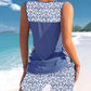 🔥Last Day Special Price:£ 14.99!!!🎁Women's Printed Tankini Swimsuit – 2-Piece Tummy Control Set 🌸